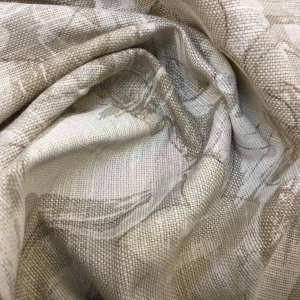 Foliage in Monochrome Tan / Beige | Home Decor Fabric | 54 W | By the Yard