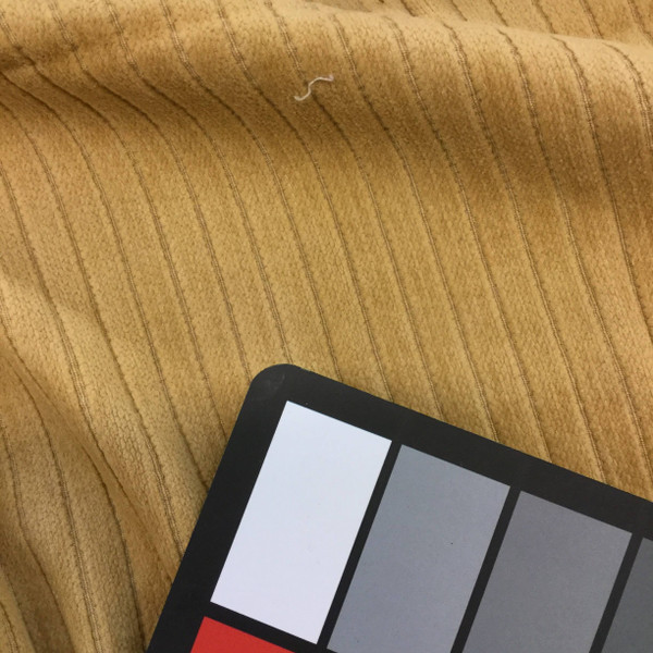 Khaki Tan Chenille with Horizontal Stripes | Upholstery Fabric | 54 Wide | BTY