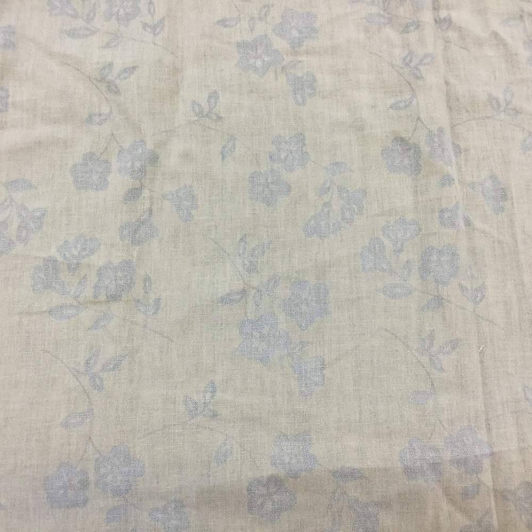 Semi Sheer Floral in Tan | Drapery / Home Decor Fabric | 56 Wide | By the Yard