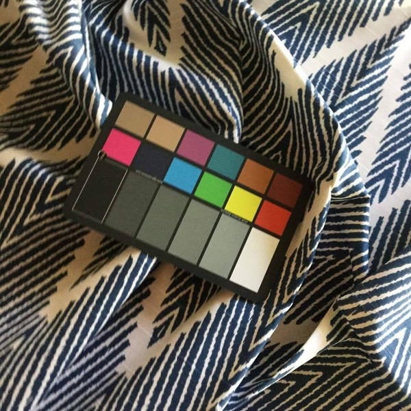 Zebra Striped Chevron in Blue and White | Upholstery / Drapery Fabric | 55 Wide