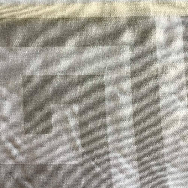 Large Scale Greek Key in Gray and White | Home Decor Fabric | 55 Wide | BTY