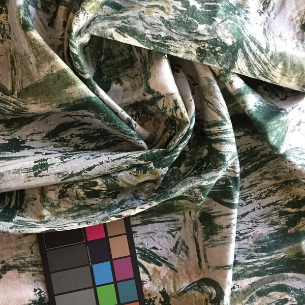 Michelangelo in Green by Sandpiper Studios | Home Decor Fabric | 54 Wide | BTY