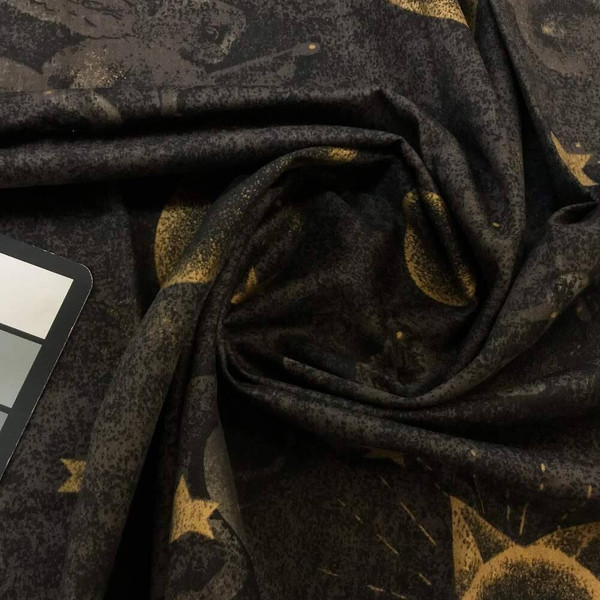 Constellations in Navy Blue and Gold | Home Decor Fabric | 55 Wide | By the Yard