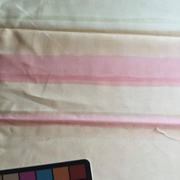 Watercolor Stripes in Pastel Pink, Yellow, and Green | Home Decor Fabric | 54 W