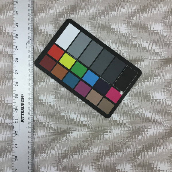 Abstract White and Taupe | Home Decor / Slipcover Fabric | 54 Wide | By the Yard