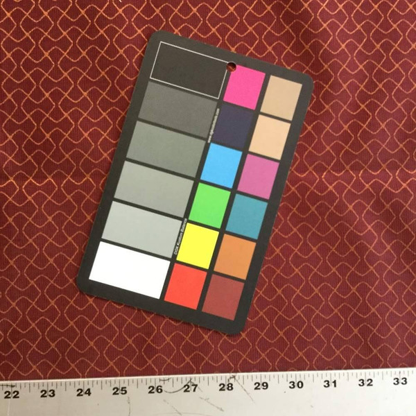 Red with Orange Geometric | Upholstery / Slipcover Fabric | 57 W | By the Yard