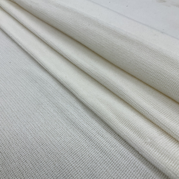 White Plush Piled Upholstery Fabric | 55 Wide | By the Yard | Super Soft