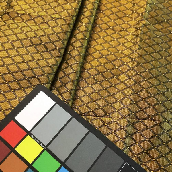 Gold and Black Diamonds | Slipcover / Upholstery Fabric | 56 Wide | By the Yard