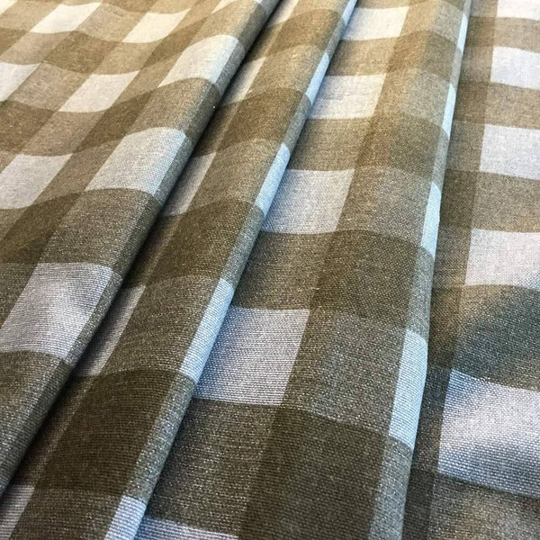 Buffalo Check 1.5inch Blue / Black | Premier Prints | Home Decor Fabric | 54 W