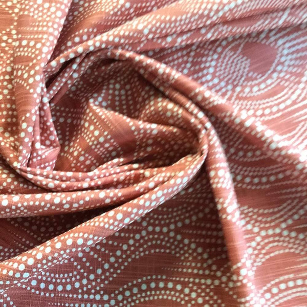 Dotted Ogee in Muted Red / White | Premier Prints | Home Decor Fabric | 54 Wide