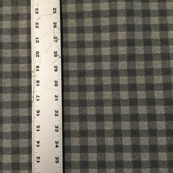 Light and Dark Gray Checked Plaid | Heavyweight Upholstery Fabric | 54 Wide