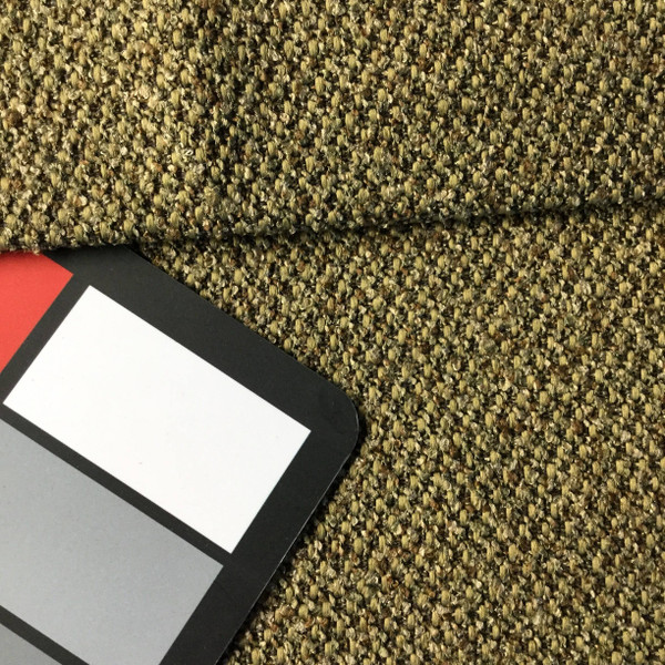 Olive Green and Brown Woven | Upholstery Fabric | 54 W | By the Yard | Durable