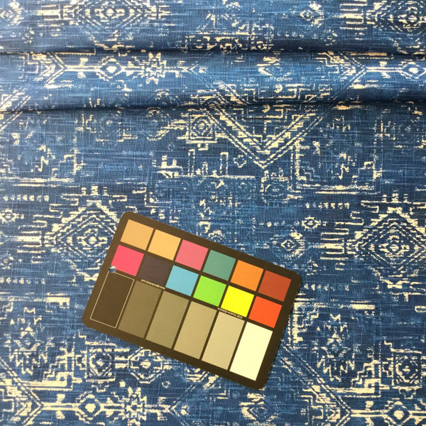 Boho Aztec in Royal Blue | Drapery Fabric | Premier Prints | 54 W | By the Yard