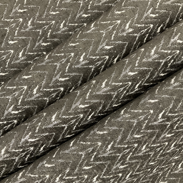 Brown Chevron Chenille Fabric | Heavyweight Upholstery | 54 Wide | By the Yard