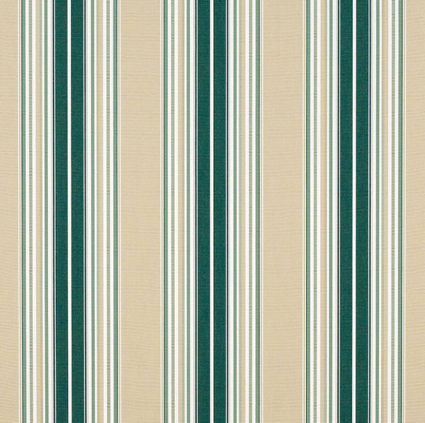 Sunbrella 4932-0000 Striped Beige / Green | 46 Inch wide | AWNING AND MARINE Fabric | Shade / Outdoor Covers | By the Yard