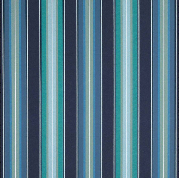 Sunbrella® Awning Stripe 4884‑0000 Saxon Cascade 46" Fabric