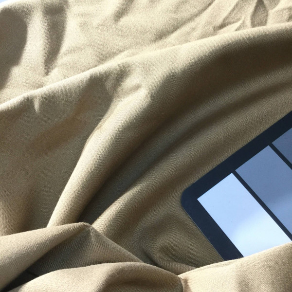 tan gabardine fabric