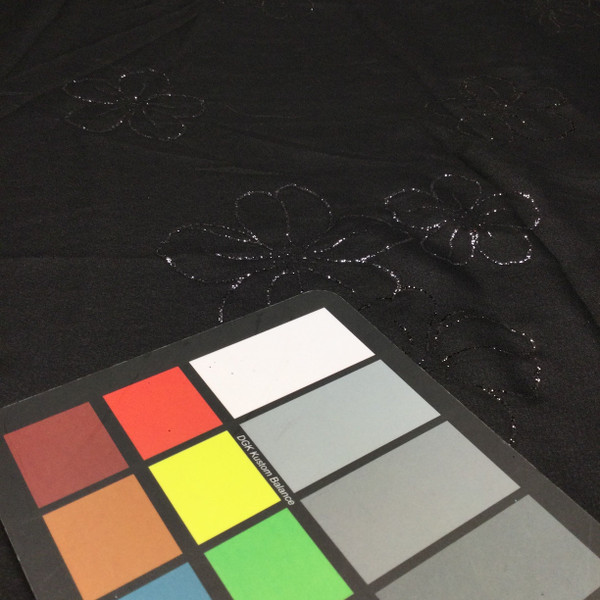 black silver fabric sparkle