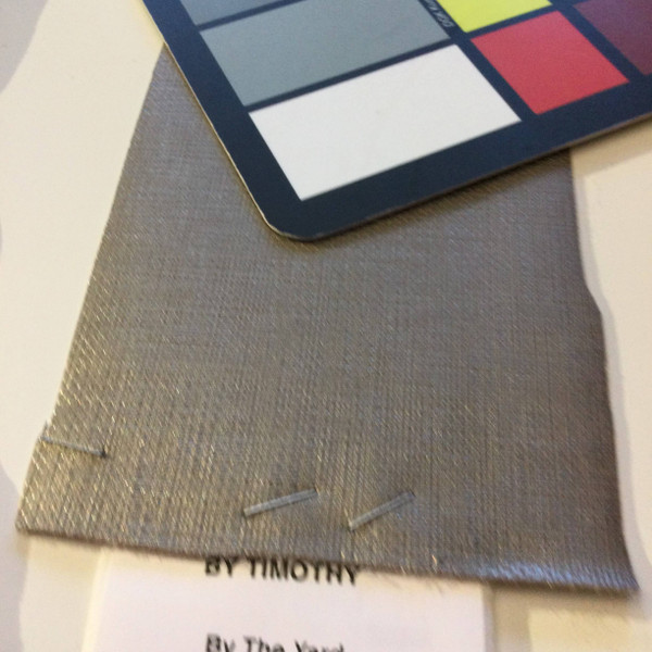 2.8 Yard Piece of Vinyl Fabric | Light Bronze Woven Texture | Upholstery / Bag Making | 54 Wide