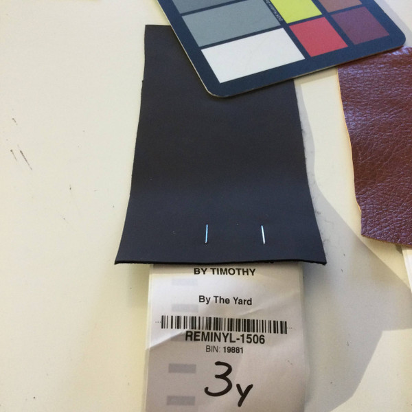 2.8 Yard Piece of Satin Finish Vinyl Fabric | Dark Brown | Upholstery / Bag Making | 54 Wide