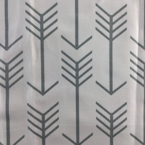 Modern Arrows Gray on White | Home Decor Fabric | Premier Prints | 54 Wide | By the Yard