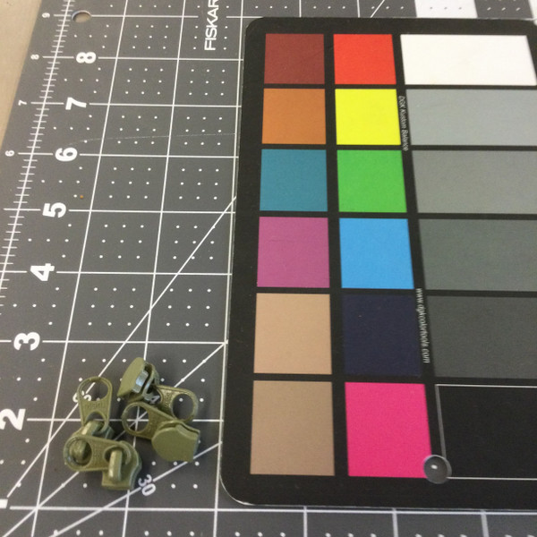 Olive Green #5 Coil Zipper Pulls