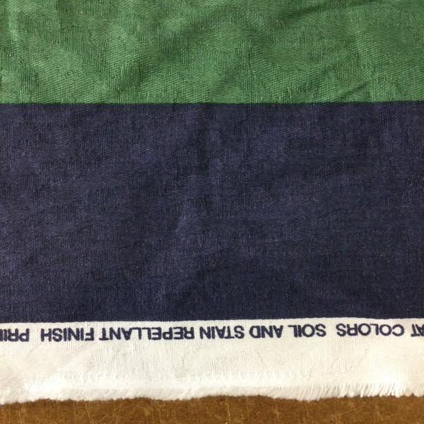 Moire Stripes Blue / Green | Home Decor Fabric | Upholstery / Drapery | 54" Wide | By the Yard