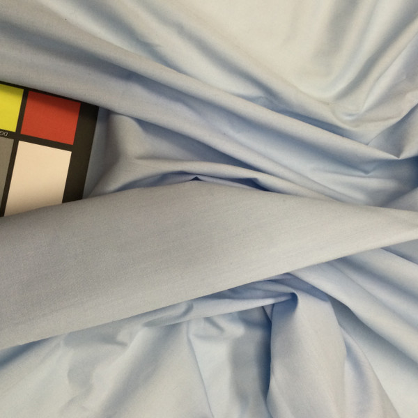 Baby Blue Polyester Cotton Broadcloth Fabric |  Great for Drapery | Linings | Crafts | 60 inches wide | By the Yard