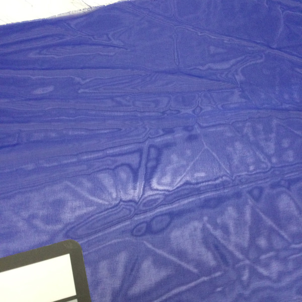 Royal Blue Polyester Chiffon Fabric | Sheer | Special Occasion Apparel | By The Yard | 60 inch wide