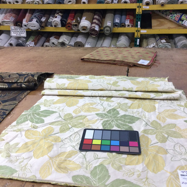 Foliage Green / Yellow | Upholstery Fabric | 54" Wide | By the Yard