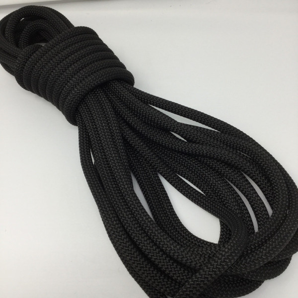 13.8 Yard Piece of Safety Rope - 11 mm, Black , By the Piece, Remnant 182