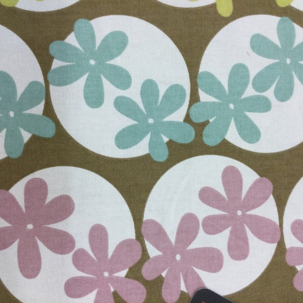 Modern Spring Floral | Brown / Purple / Green / Blue | Home Decor Fabric / Drapery | 54" Wide | By the Yard