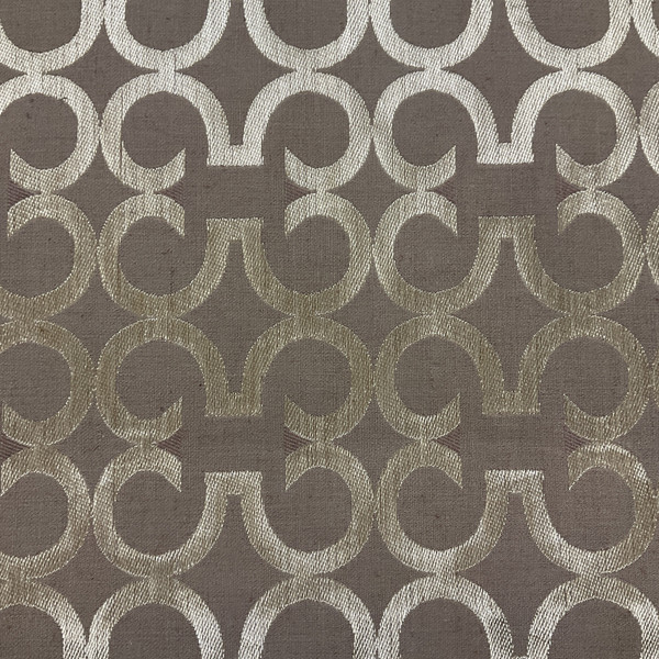 Elegant Scroll Brown / Gold | Upholstery / Slipcover Fabric | 54" Wide | By the Yard