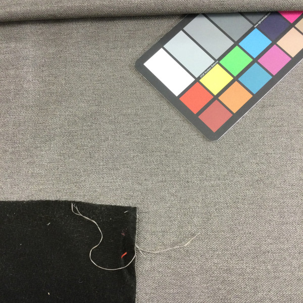 Dark Taupe Herringbone Flannel Back Lightweight Upholstery Fabric | Furniture | Cushions | By The Yard | 54 inch Wide