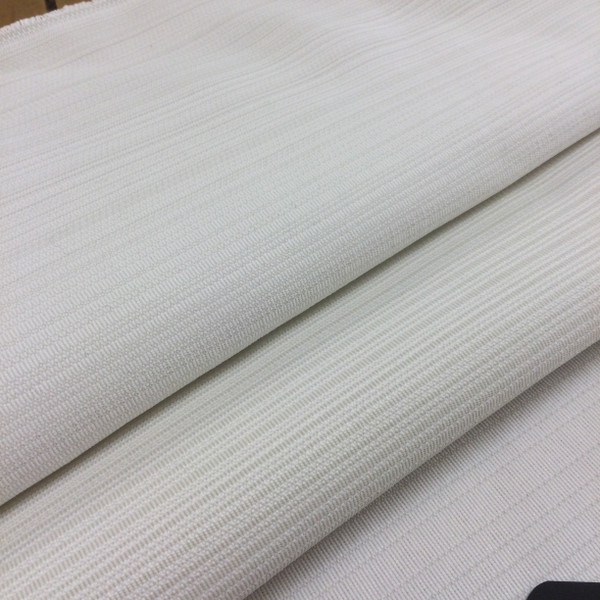 Cream/White Shadow Stripe Upholstery Fabric | Smooth Plain Weav 54 Wide | By The Yard |1200