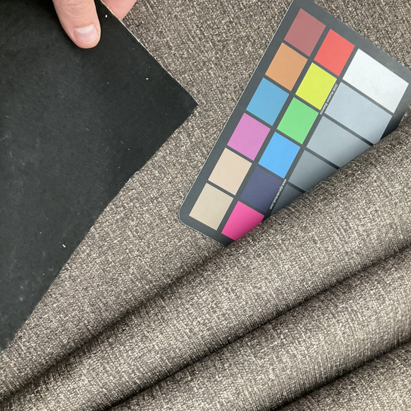 Dark Brown/Tan Variegated Low Pile Chenille Upholstery Fabric | 54 Wide | By The Yard |1235