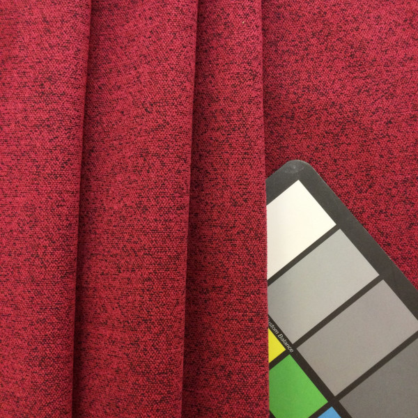Mottled Red with Black Microfiber | Medium Weight Upholstery Fabric  | 54" Wide | By the Yard | Durable