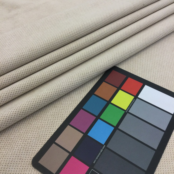 Dimpled Texture in Sand | Microfiber Fabric | Upholstery / Heavy Drapery | 54" Wide | By the Yard