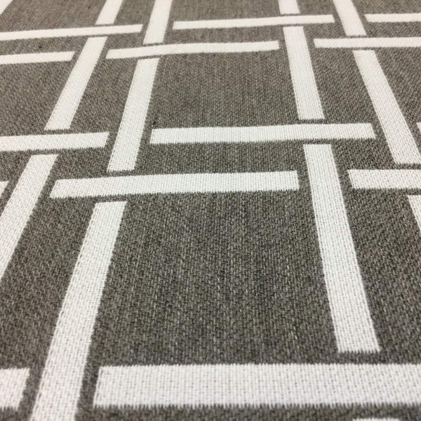 7 Yard Piece of Sunbrella Square Lattice Stone | Furniture Weight Fabric |54| BTY | 145180-0001