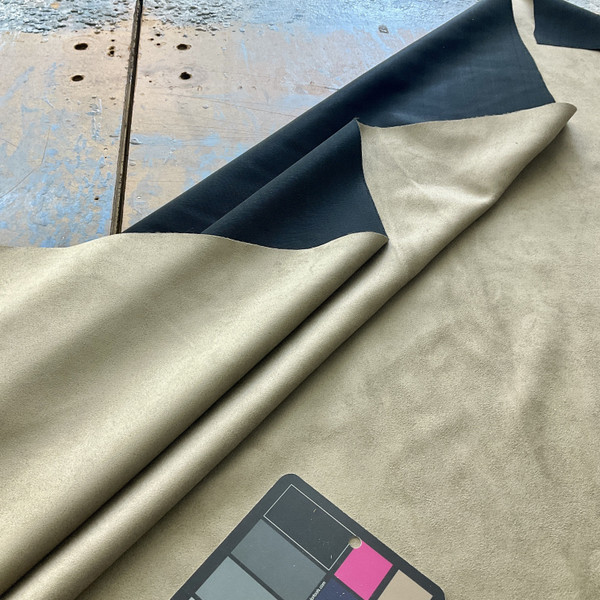 Obsession in Mist | Solid Greyish Green | Microsuede Upholstery Fabric | Heavy Weight | 54" Wide | By the Yard