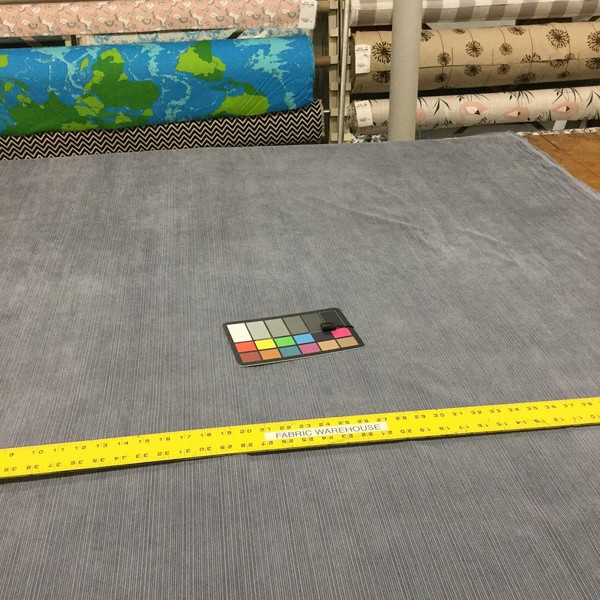 4 Yard Piece of Corey Blue-Grey Upholstery Fabric | 54" W | BTY | Low Pile