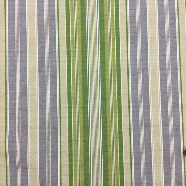 11 Yard Piece of Vera Cruz By Tommy Bahama Green Stripe Printed Drapery And Upholstery Fabric