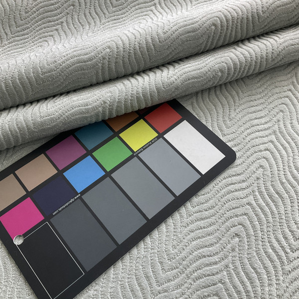 Andre in Spa | Spa Blue Wavy Chevron Microfiber | Upholstery Fabric | Regal Fabrics Brand | 54" Wide | By the Yard