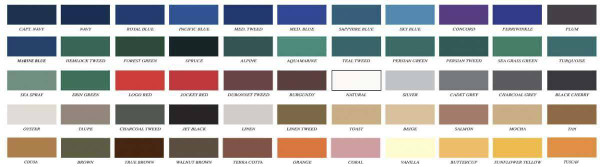 silver sunbrella awning marine fabric 60 6051