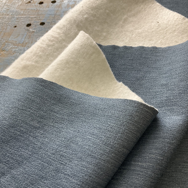 1 Yard Piece of Leon in Lapis Blue | Fleece-Backed Upholstery Fabric | Heavyweight | 54" Wide | By the Yard