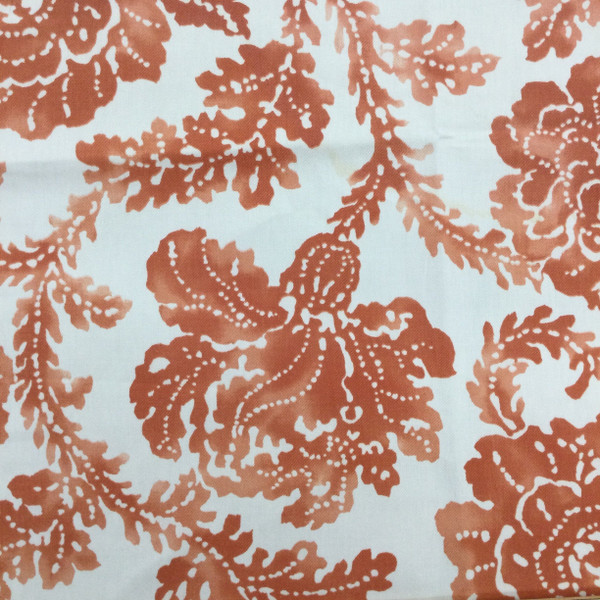 Morning Tide in Shell | Nautical Floral in Muted Red and White | Upholstery / Drapery Fabric | P/Kaufmann | 54" Wide | By the Yard