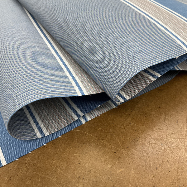 2.2 Yard Piece of 4992-0000 | Baycrest Sky Striped  Sunbrella | 46 Inch | Marine And Awning