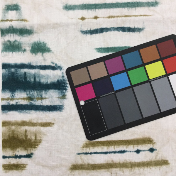 Eventide in Dusk | Tie Dye Ogee in Blue and Green | Home Decor Fabric | Richloom Brand | Drapery / Upholstery | 54" Wide | By the Yard