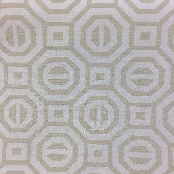 Tan Sand Mineral Alabaster Geometric Upholstery Fabric