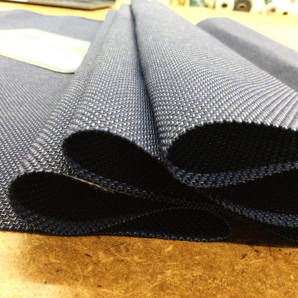 Navy Blue Patio Chair Mesh Fabric (Similar to Sunbrella phifertex sling ...